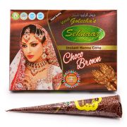 Хна для мехенди Конус Golecha 25гр Choco Brown шоколадно-коричневый уп-12шт
