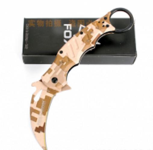 Нож керамбит складной FOX KNIVES - камуфляж