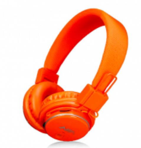 Наушники с bluetooth и mp3-плеером NIA X-3 оранжевые