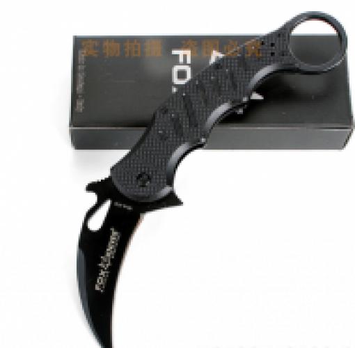 Нож керамбит складной FOX KNIVES - черный
