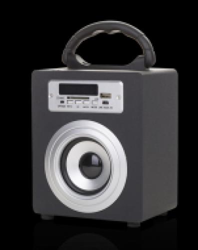 Беспроводная колонка MiniHero черная (блютуз, usb, карта памяти, радио)