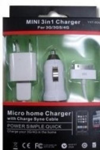 Набор для зарядки iPhone 3/3G/4/4S