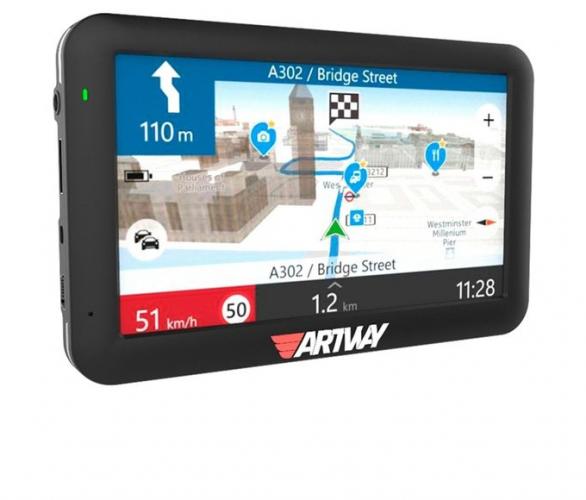 Навигатор Artway NV-800, 5 TFT, GPS, сенсор, Navitel