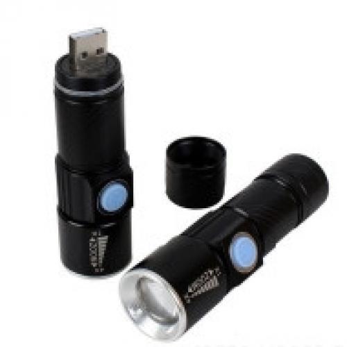 Фонарик с USB светодиодный (карманный фонарик)
