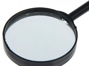 Лупа черная х5 d=75мм Классика 16см
