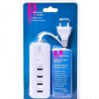 Сетевой адаптер на 4 USB FastPower (RNAi-802) многофункциональный
