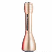 Беспроводной микрофон для караоке Tuxun K01 с колонкой золотой
