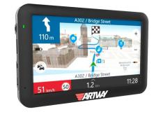Навигатор Artway NV-800, 5 TFT, GPS, сенсор, Navitel
